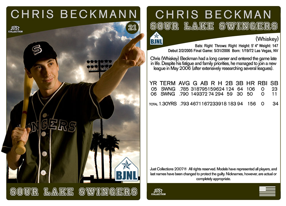 Chris Beckmann Baseball Card