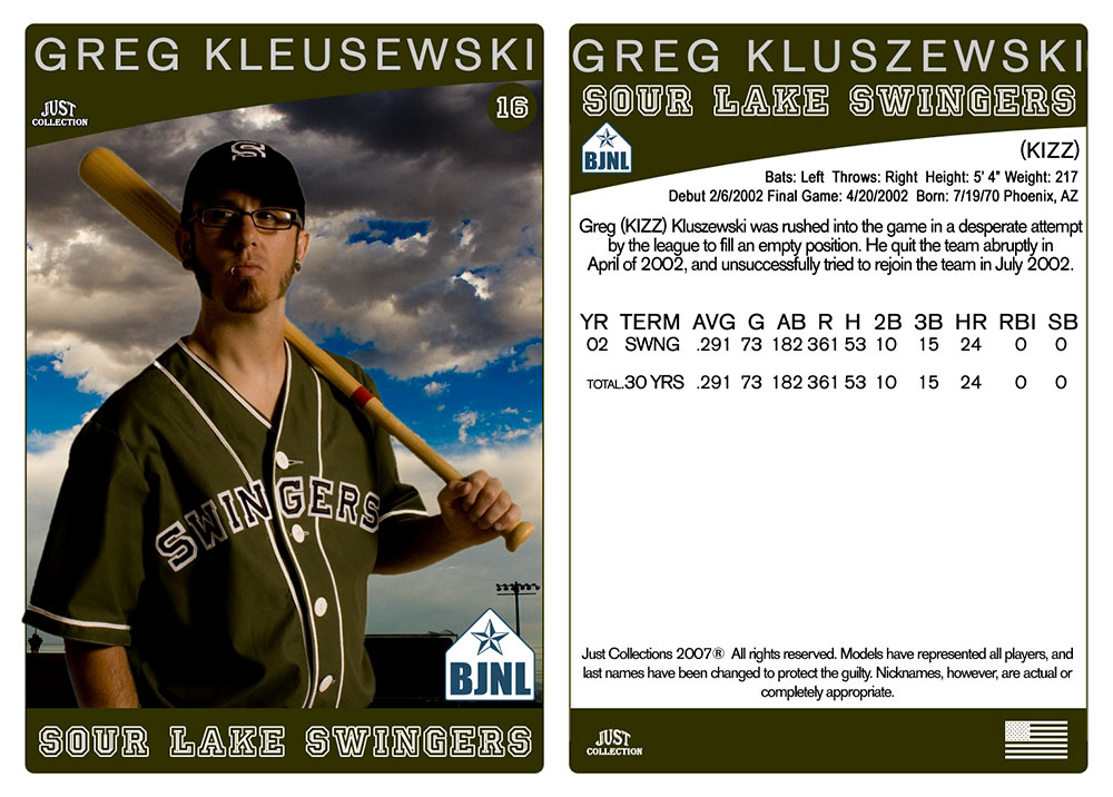 Greg Kleusewski Baseball Card