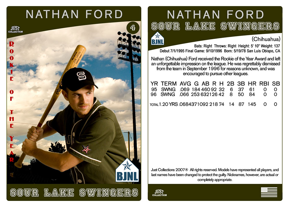 Nathen Ford Baseball Card