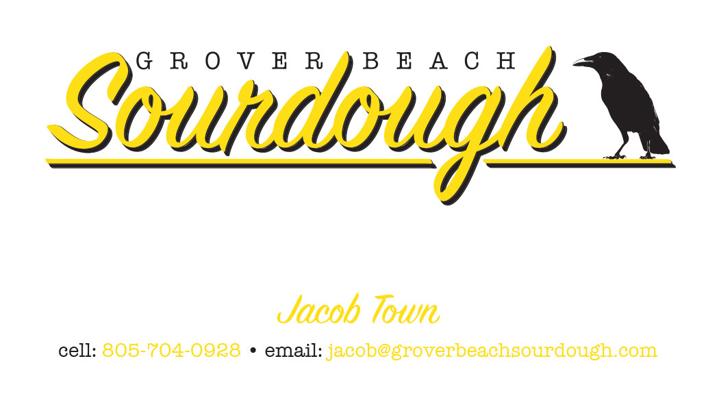 Grover Beach Sourdough Business Card side 1