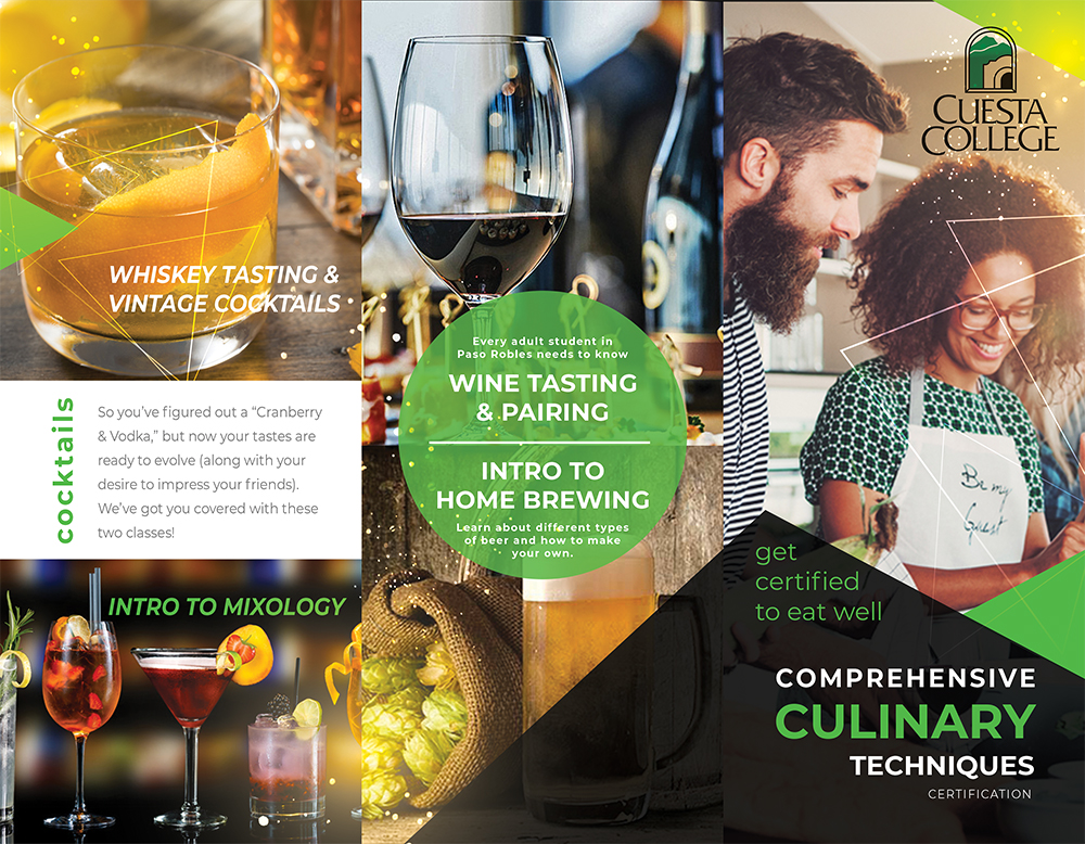 Culinary Certification Brochure outside