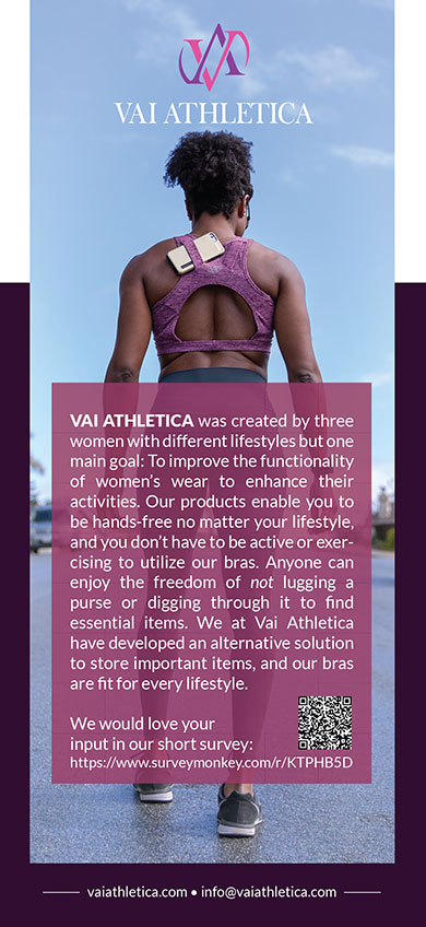 Vai Athletica Rack Card Front