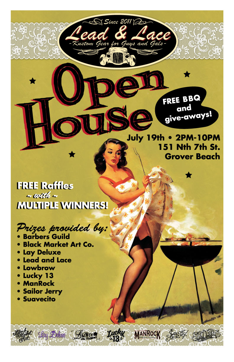 Lead & Lace Open House Poster